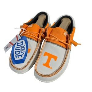 Hey Dude Wally‎ Tri Tennessee White Orange Mens Slip On Shoes Size M4